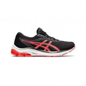 Black/Flash Coral Asics 1012A724.004 Gel-Pulse 12 Running Shoes | ORCNK-4803