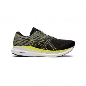 Black/Glow Yellow Asics 1011B017.004 Evoride 2 Running Shoes | ZNHKB-8510