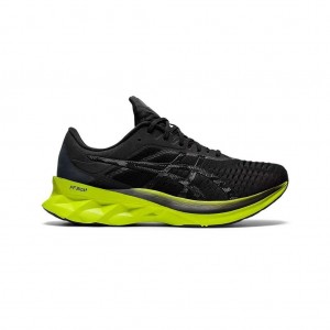 Black/Lime Zest Asics 1011A681.003 Novablast Running Shoes | HEPTX-8621