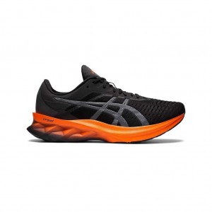 Black/Marigold Orange Asics 1011A681.004 Novablast Running Shoes | GBQVM-7654