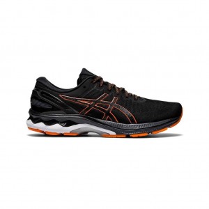 Black/Marigold Orange Asics 1011A835.003 Gel-Kayano 27 (2E) Running Shoes | QNUZH-2345
