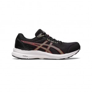 Black/Olive Oil Asics 1011B492.006 Gel-Contend 8 Running Shoes | IFMWT-1079