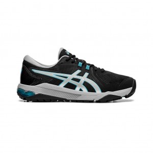 Black/Silver Asics 1111A085.001 Gel-Course Glide Golf Shoes | YSFEX-8254