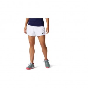 Brilliant White Asics 2042A186.100 Court Short Shorts & Pants | NAFCV-2019