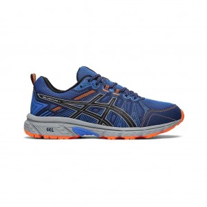 Electric Blue/Sheet Rock Asics 1011A560.400 Gel-Venture 7 Trail Running Shoes | CKSOB-6921