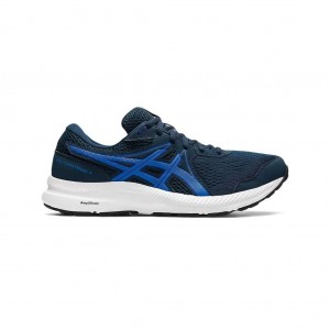 French Blue/Electric Blue Asics 1011B040.404 Gel-Contend 7 Running Shoes | ISLFK-7082