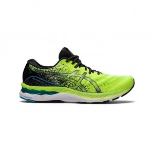 Hazard Green/Black Asics 1011B004.300 Gel-Nimbus 23 Running Shoes | FROPJ-9253
