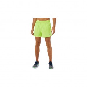 Hazard Green Asics 2011A769.300 Road 5in Short Shorts | IHKOB-2061