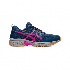 Mako Blue/Pink Glo Asics 1012A706.402 Gel-Venture 8 (D) Trail Running Shoes | YPTUE-3845