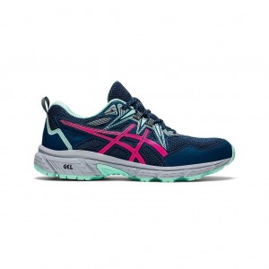 Mako Blue/Pink Glo Asics 1012B230.400 Gel-Venture 8 Trail Running Shoes | OVUNE-1705