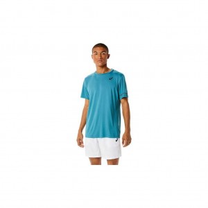 Misty Pine Asics 2041A136.302 Short Sleeve Tee T-Shirts & Tops | HMVJO-6092