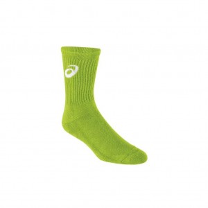 Neon Green Asics ZK1454.83 Team Crew Socks Socks | DPUQW-9052