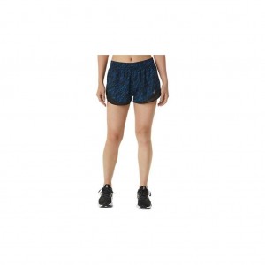 Night Shade/Lake Drive Print Asics 2012B536.080 Pr Lyte 2.5in Run Short Shorts & Pants | AKYXO-6321
