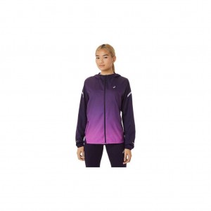 Night Shade/Orchid Asics 2012C574.500 Lite-Show Jacket Jackets & Outerwear | HYAWQ-1465