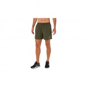 Olive Canvas Heather/Performance Black Asics 2011A616.345 5in PR Lyte Short Shorts | SUOYK-4736