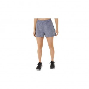 Peacoat Heather/Lake Drive Asics 2012C251.454 Ready-Set 3in Short Shorts & Pants | SWKNO-6095