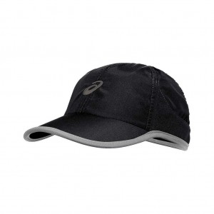 Performance Black/Grey Asics ZC2380.90 Mad Dash Cap Hats & Headwear | LFMOP-8106