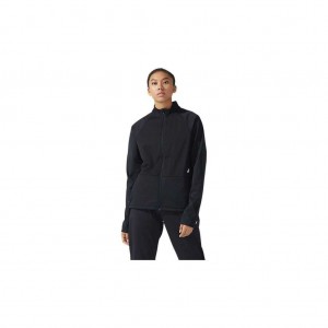 Performance Black/Performance Black Asics 2012C024.001 Thermostorm Full Zip Jacket Jackets & Outerwear | UJCNM-4859