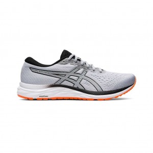 Piedmont Grey/Black Asics 1011A656.020 Gel-Excite 7 (4E) Running Shoes | CBTSZ-5627