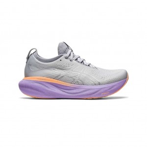 Piedmont Grey/Pure Silver Asics 1012B356.021 Gel-Nimbus 25 Running Shoes | XLKFE-6215