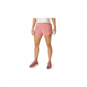 Smokey Rose Asics 2012A835.713 Road 3.5in Short Shorts & Pants | KVWRL-1047