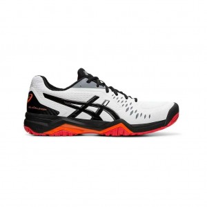 White/Black Asics 1041A045.114 Gel-Challenger 12 Tennis Shoes | SDACG-4695