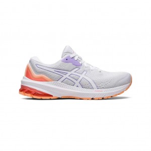 White/Digital Violet Asics 1012B197.102 Gt-1000 11 Running Shoes | BYARS-0832