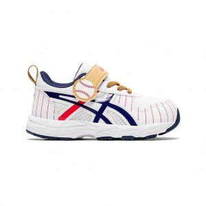 White/Peacoat Asics 1014A166.102 Contend 6 Toddler Size Toddler (K4-K9) | IQRXW-6712