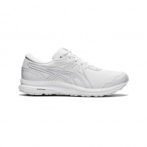 White/White Asics 1131A049.100 Gel-Contend Walker Running Shoes | TUJCG-1675