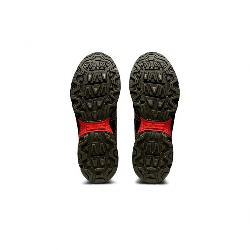 Black/Amber Asics 1011A825.005 Gel-Venture 8 Waterproof Running Shoes | QMYLP-3740