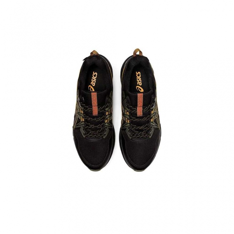 Black/Amber Asics 1011A825.005 Gel-Venture 8 Waterproof Running Shoes | QMYLP-3740