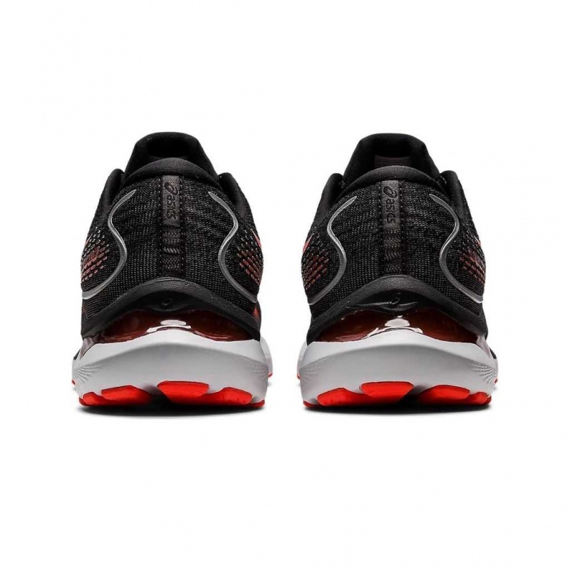 Black/Cherry Tomato Asics 1011B366.004 Gel-Cumulus 24 Running Shoes | QFJGR-2560