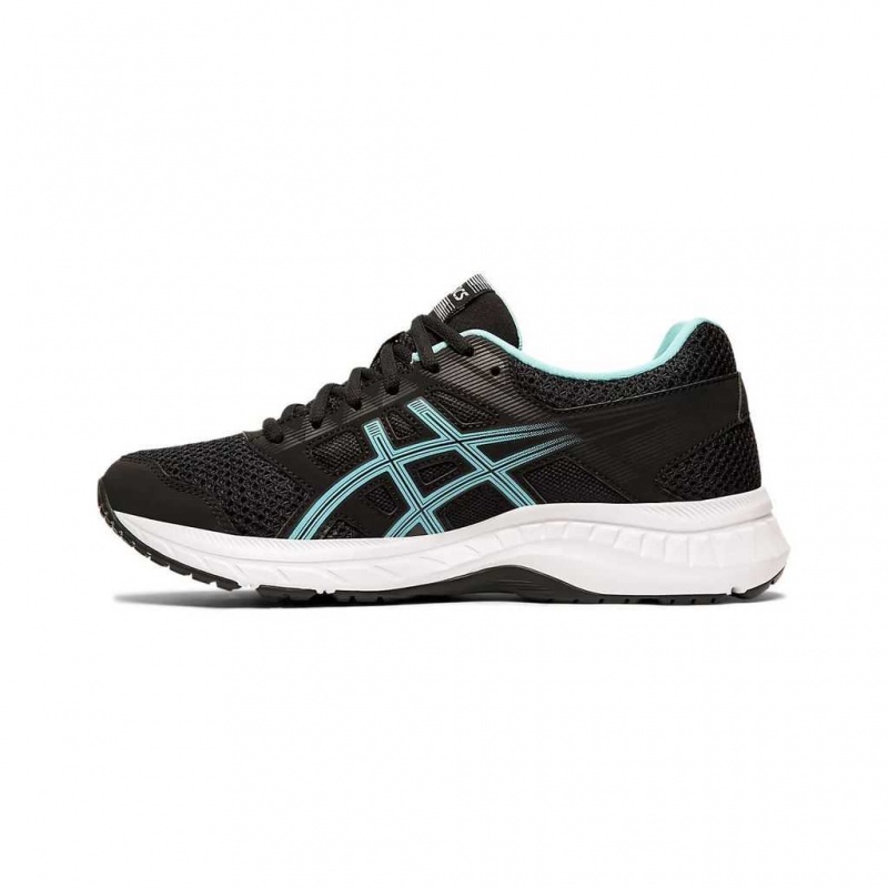Black/Ice Mint Asics 1012A234.003 Gel-Contend 5 Running Shoes | WXNPF-0193