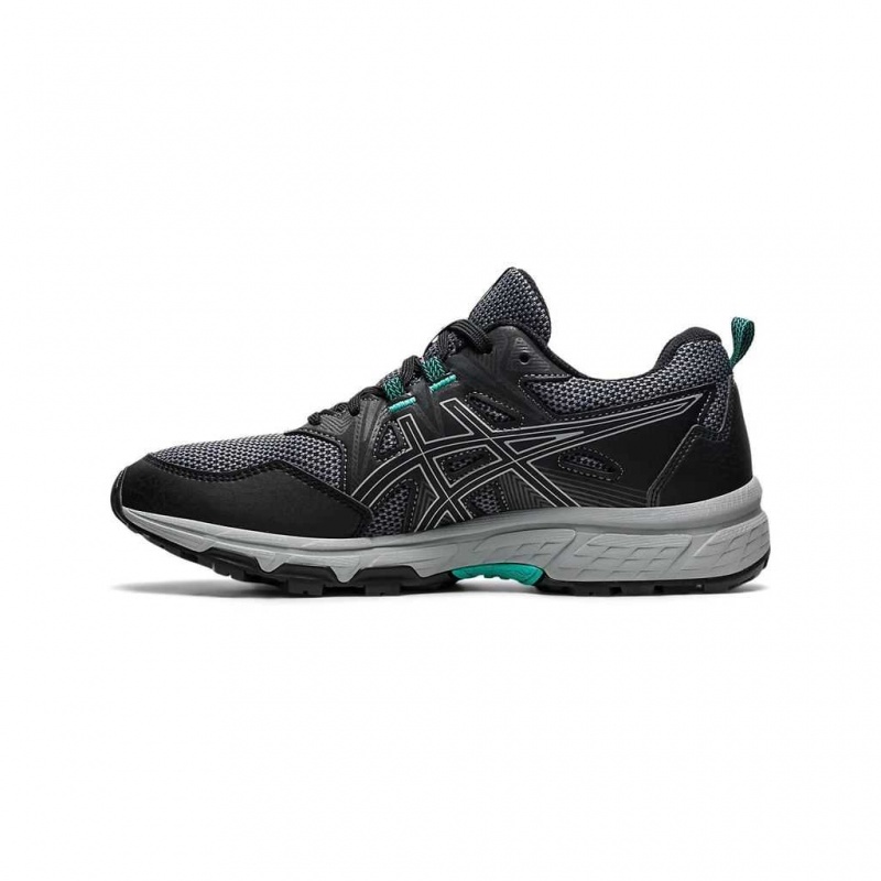 Black/Sheet Rock Asics 1012A708.004 Gel-Venture 8 Trail Running Shoes | AIMHU-0987