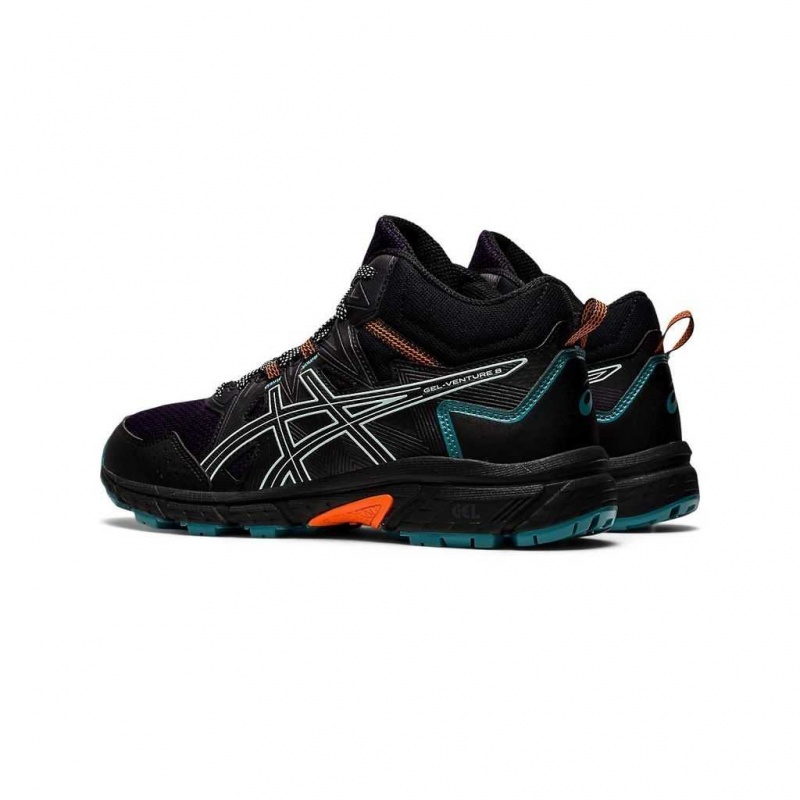 Black/Soft Sky Asics 1012A869.001 Gel-Venture 8 Trail Running Shoes | BJQDP-8529