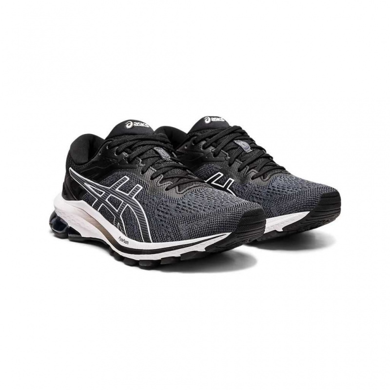 Black/White Asics 1012A878.004 Gt-1000 10 Running Shoes | REVHC-6205