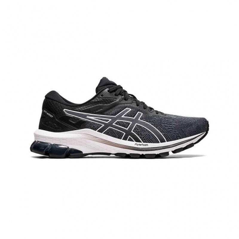 Black/White Asics 1012A878.004 Gt-1000 10 Running Shoes | REVHC-6205