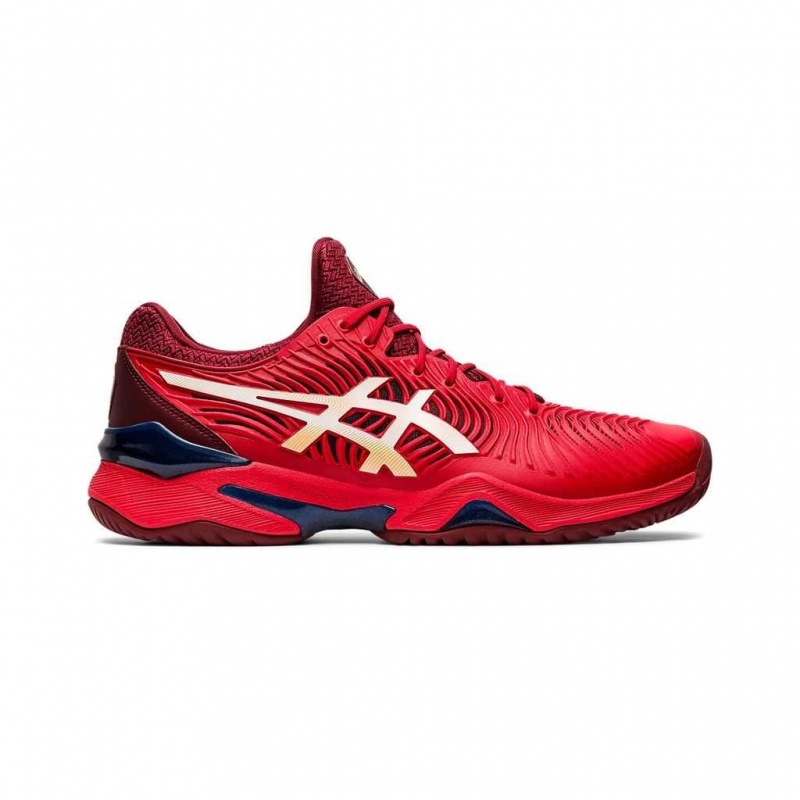 Classic Red/White Asics 1041A083.600 Court FF 2 Tennis Shoes | KXUOI-8904