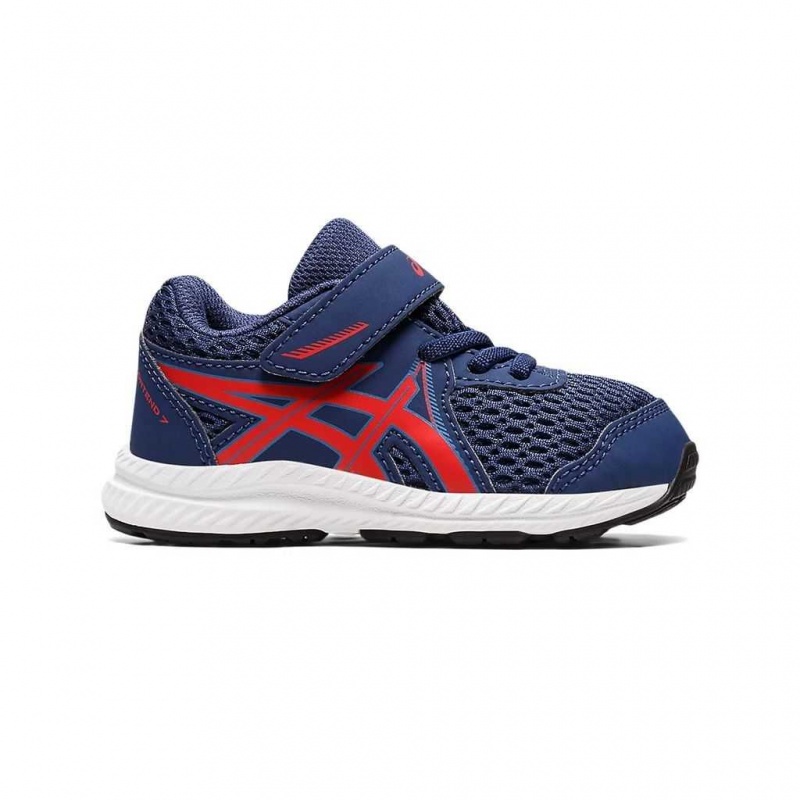 Deep Ocean/Classic Red Asics 1014A193.423 Contend 7 Toddler Size Toddler (K4-K9) | VZCIF-9876