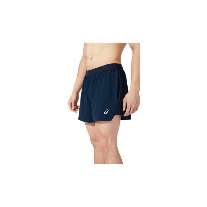 French Blue Asics 2011A769.403 Road 5in Short Shorts | CLZWJ-7290