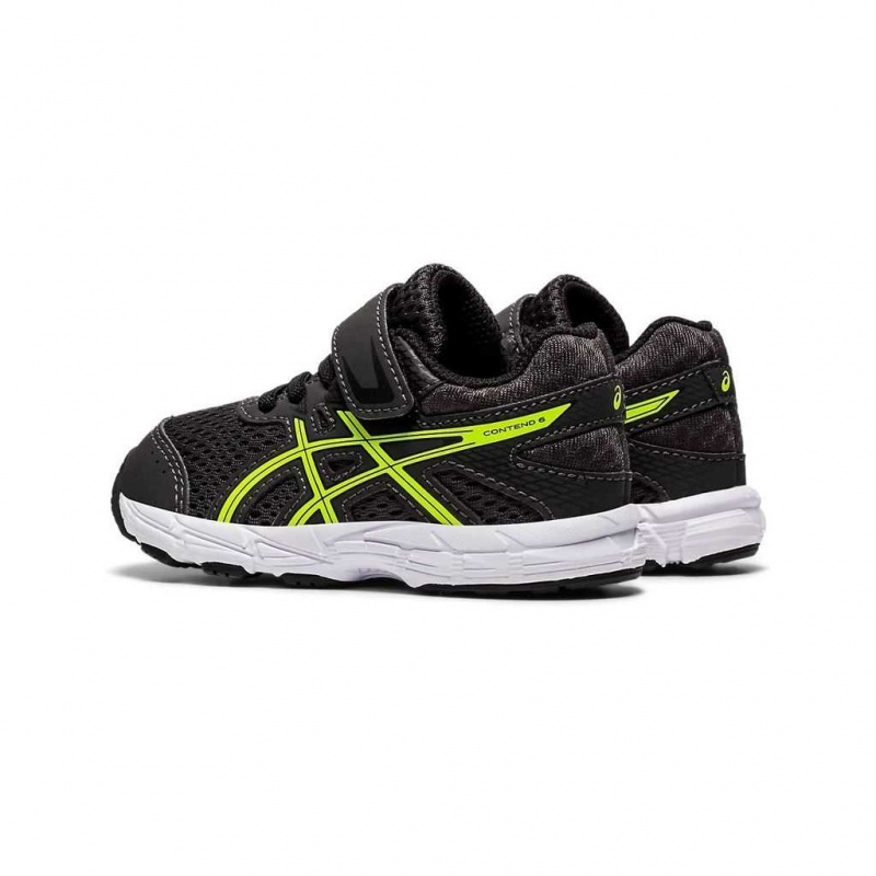 Graphite Grey/Safety Yellow Asics 1014A085.023 Contend 6 Toddler Size Toddler (K4-K9) | ISWVO-7913