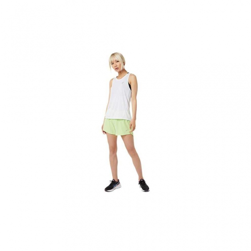 Lime Green Asics 2012A835.312 Road 3.5in Short Shorts & Pants | XLMOR-4920