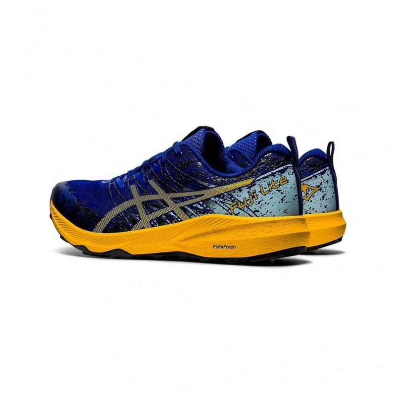 Monaco Blue/Sunflower Asics 1011B209.400 Fuji Lite 2 Trail Running Shoes | JBUQI-8152