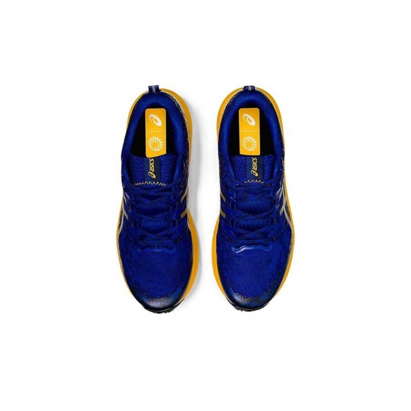 Monaco Blue/Sunflower Asics 1011B209.400 Fuji Lite 2 Trail Running Shoes | JBUQI-8152
