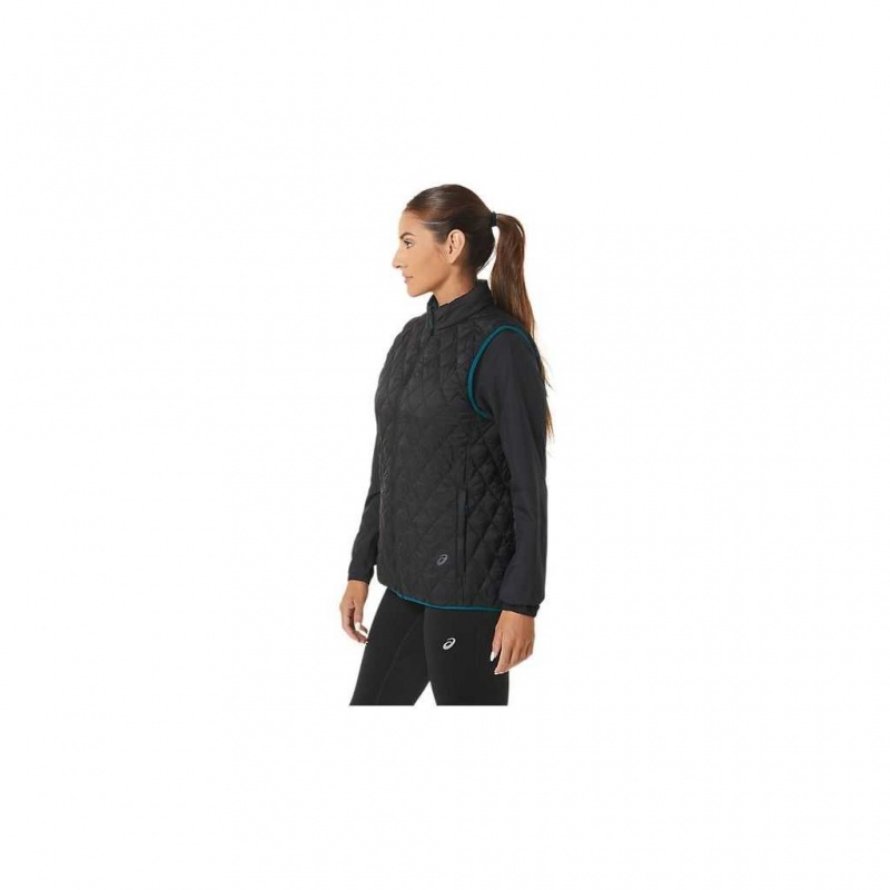 Performance Black/Velvet Pine Asics 2032B763.012 Reverse Insulated Vest Jackets & Outerwear | LYMOP-5849