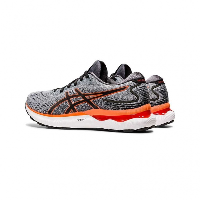 Sheet Rock/Shocking Orange Asics 1011B359.020 Gel-Nimbus 24 Running Shoes | FCLKW-4160