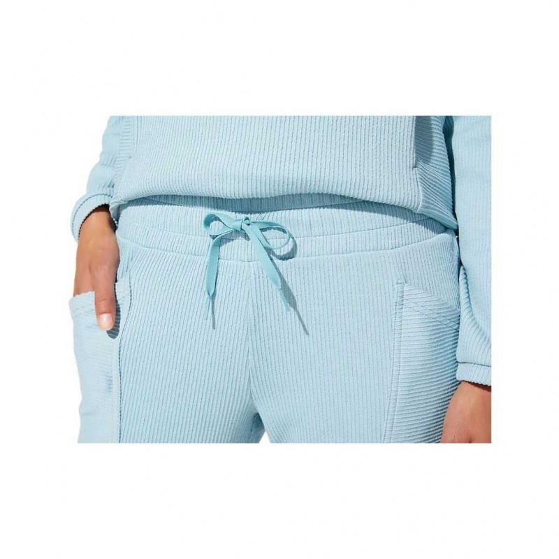 Smoke Blue Asics 2032B786.404 Soft Stretch Sweat Pant Shorts & Pants | FULZH-7825
