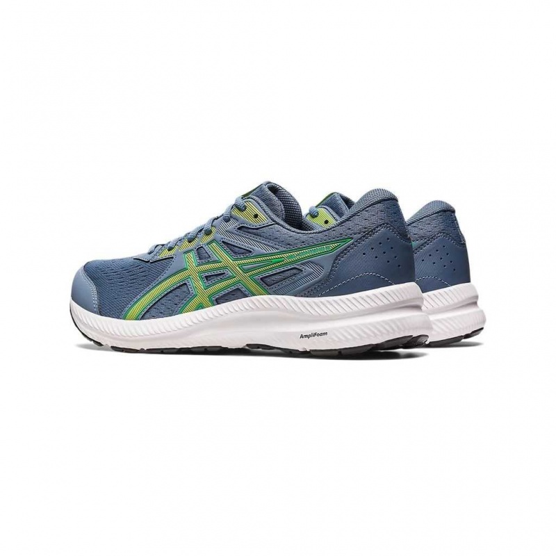Steel Blue/Lime Zest Asics 1011B492.404 Gel-Contend 8 Running Shoes | MVDOF-0293