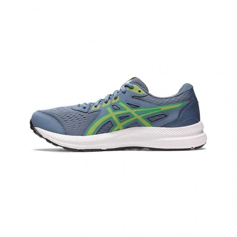 Steel Blue/Lime Zest Asics 1011B492.404 Gel-Contend 8 Running Shoes | MVDOF-0293