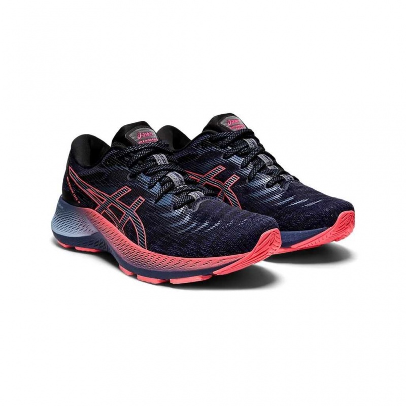 Thunder Blue/Blazing Coral Asics 1012B071.400 Gel-Kayano Lite 2 Running Shoes | APWTQ-2359